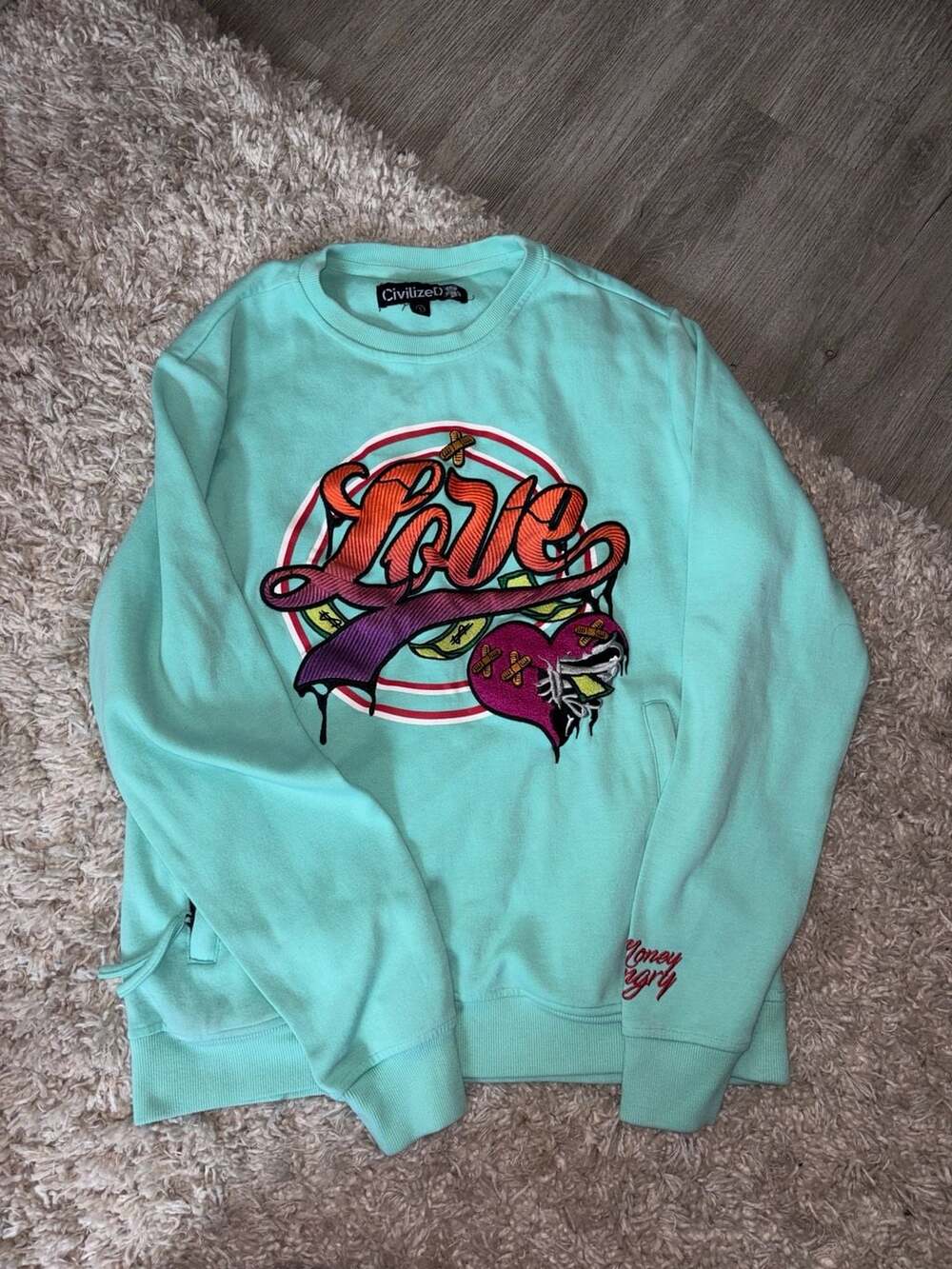 Civilized Love Sweatshirt size S (0032)